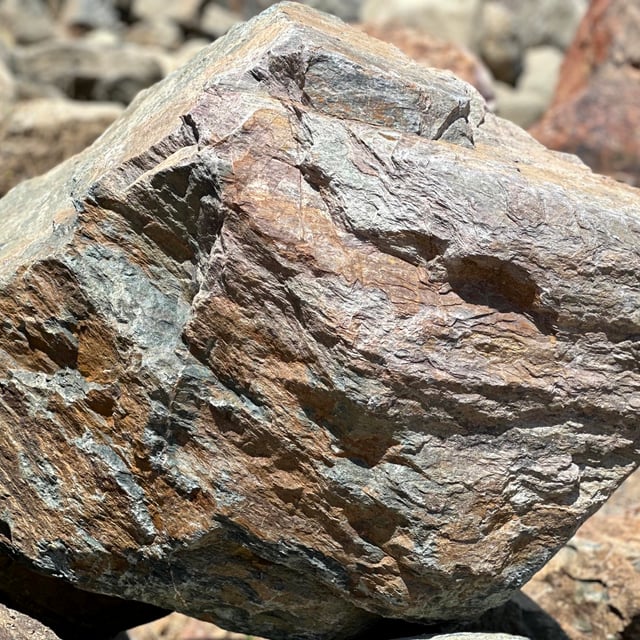Barkwood Boulders in bulk at rock yard