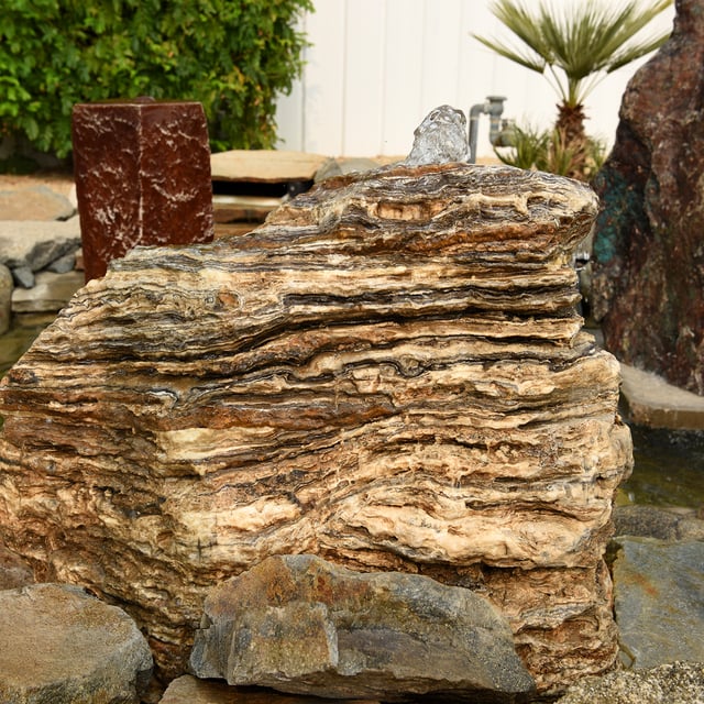 Black Canyon Onyx Drilled Fountain