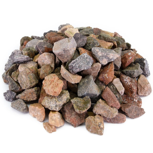 Apache Brown crushed rock in pile