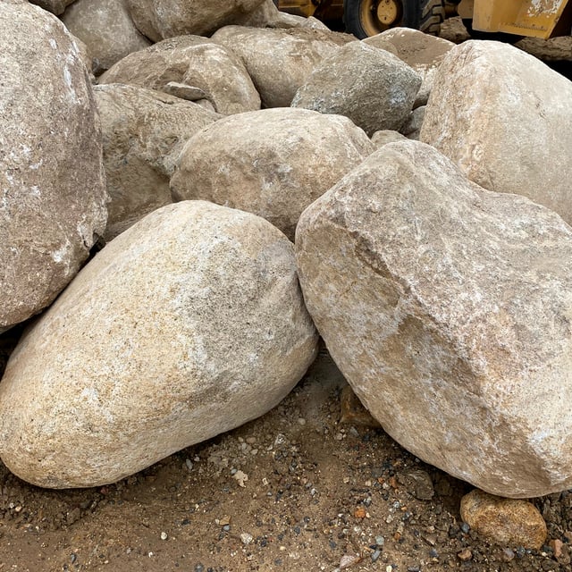 Desert Sand landscape boulders pile in rock yard