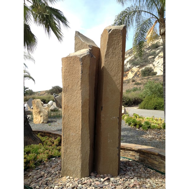 Basalt Stone Columns at rock yard 1