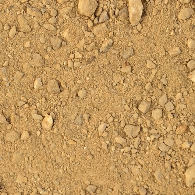 Golden Fawn decomposed granite fines in bulk at rock yard