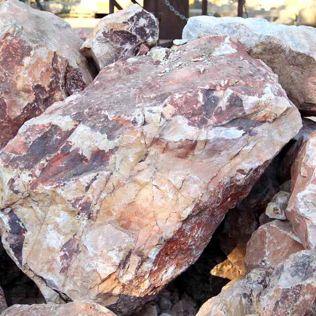 Gambler's Gold landscape boulder pile in rock yard