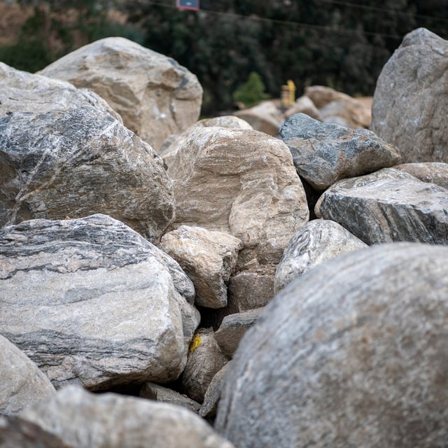 Desert Marble landscape boulder pile rock yard