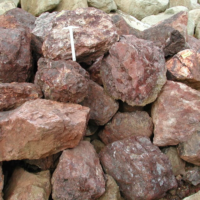 Southwest Brown landscape boulders in rock yard
