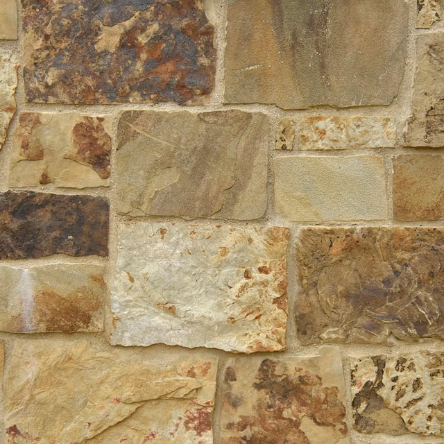 Southern Valley Stone Veneer Natural Ledgestone on rock wall project