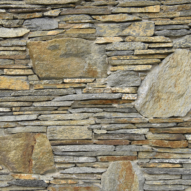 Red Mountain Archalyte Stone Veneer Natural Ledgestone on rock wall project