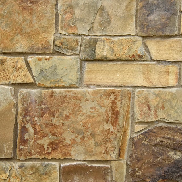 Colorado Ranch Stone Veneer Natural Ledgestone on rock wall project